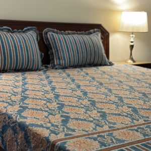 Oceanic Amber Premium Foam Bedsheet